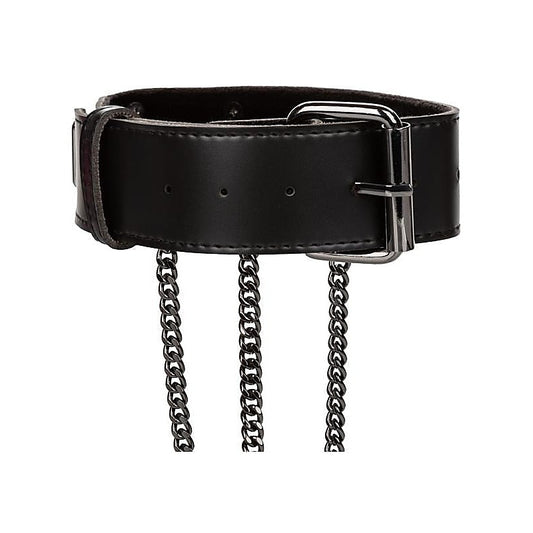 Euphoria Collection Plus Size Multi Chain BDSM Collar Harness - Collars and Leads