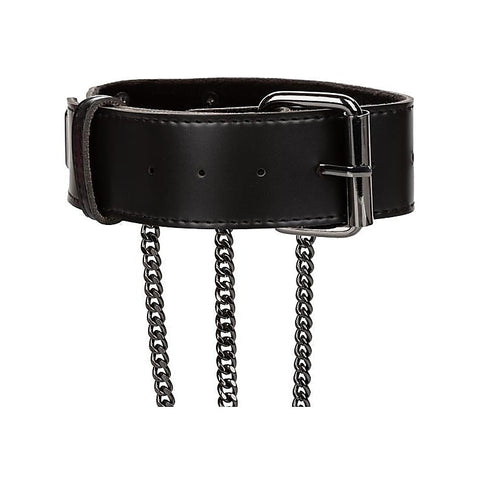Euphoria Collection Plus Size Multi Chain BDSM Collar Harness - Collars and Leads