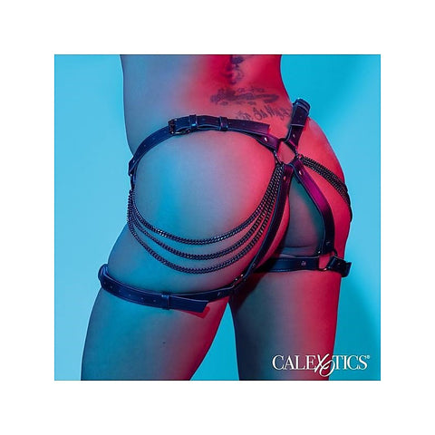 Multi Chain Adjustable Thigh Harness By California Exotics - Her Fetish