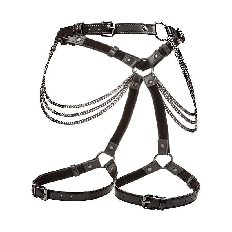 Multi Chain Adjustable Thigh Harness By California Exotics - Her Fetish