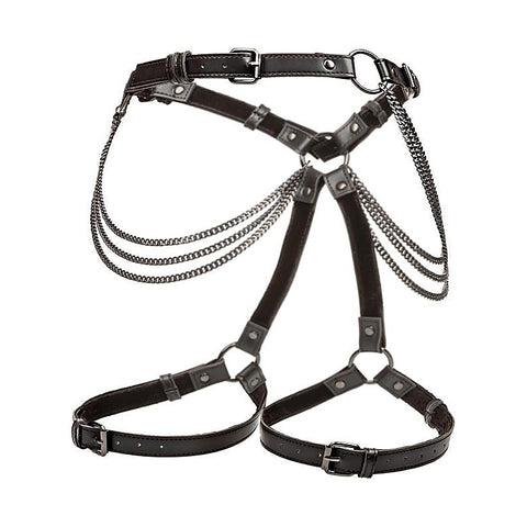Multi Chain Adjustable Thigh Harness By California Exotics - Her Fetish