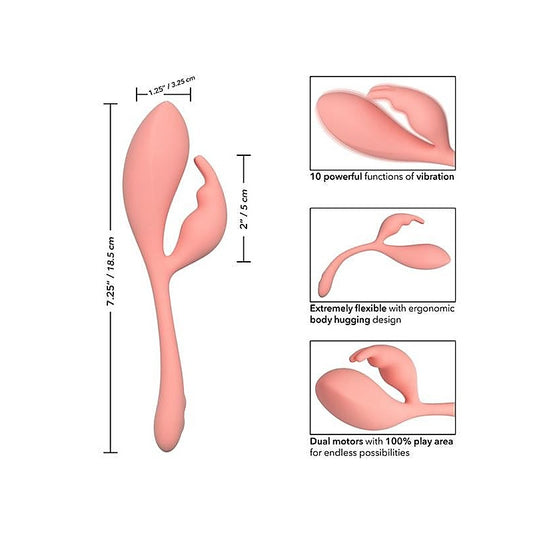 Elle Liquid Silicone Bunny 10 Functions Rabbit Massager - Rabbit Vibrators