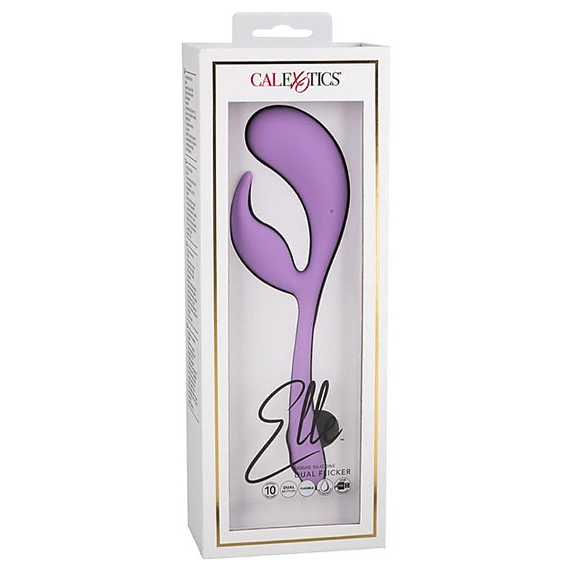 Elle Liquid Silicone Dual Flicker Rabbit Vibrator - Rabbit Vibrators