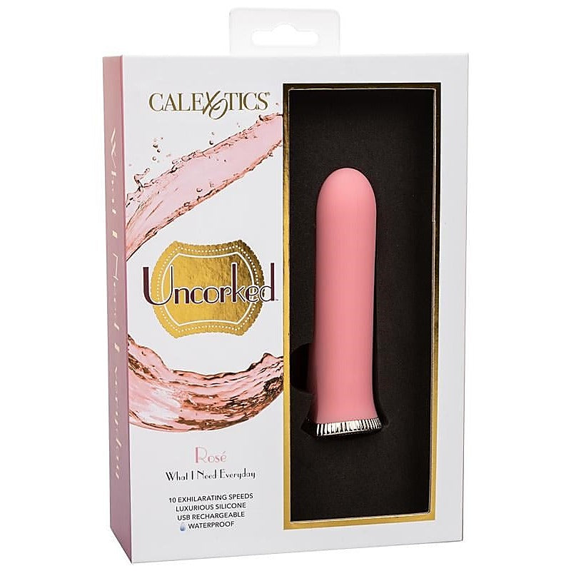 Uncorked Rose Rechargeable Bullet Vibrator - Bullet Vibrators
