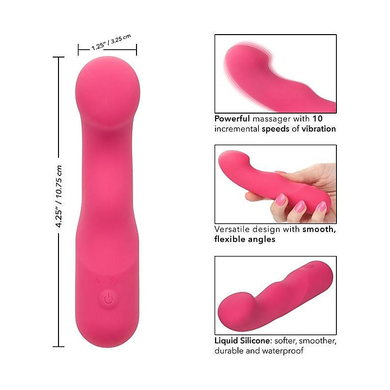 Liquid Silicone Pixies Curvy 10 Functions G-Spot Vibrator - G-Spot Vibrators