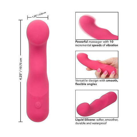 Liquid Silicone Pixies Curvy 10 Functions G-Spot Vibrator - G-Spot Vibrators