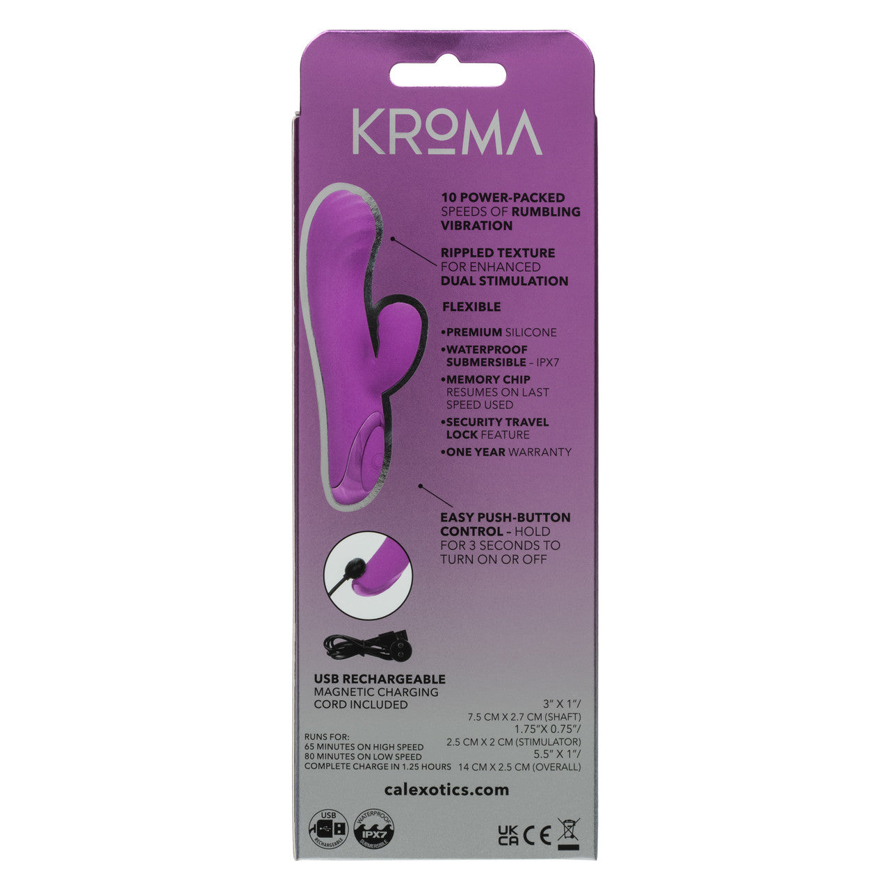 California Exotics Kroma Turbo Passion Rabbit Vibrator - Rabbit Vibrators