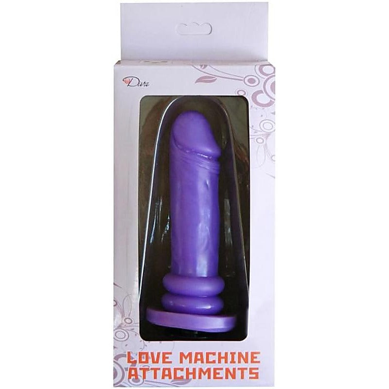 Love Machine Attachment Ez Bend Dong Purple by Myworld - Sex Machines