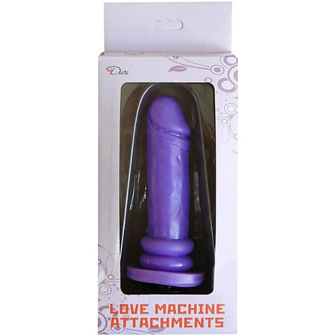 Love Machine Attachment Ez Bend Dong Purple by Myworld - Sex Machines