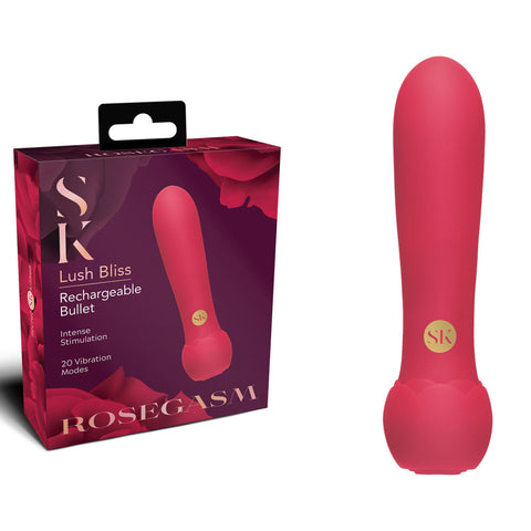 Secret Kisses ROSEGASM Lush Bliss Rechargeable Bullet Vibe