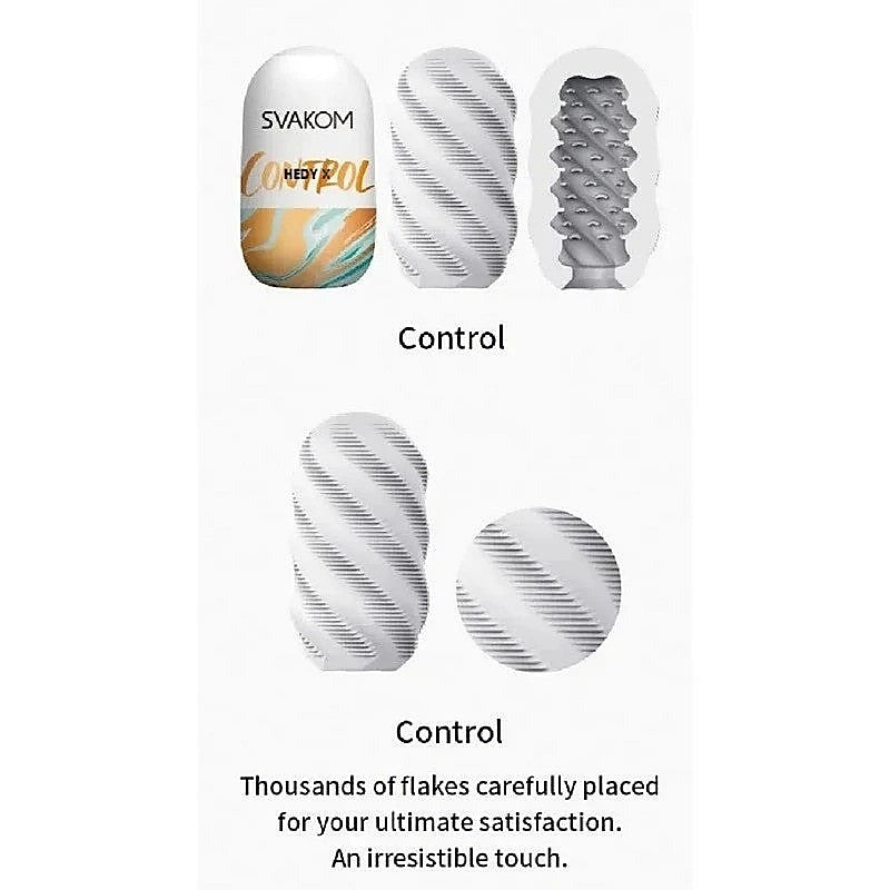 Svakom Hedy X-Control 5 Pack Male Masturbator Sleeve Set - Masturbators and Strokers