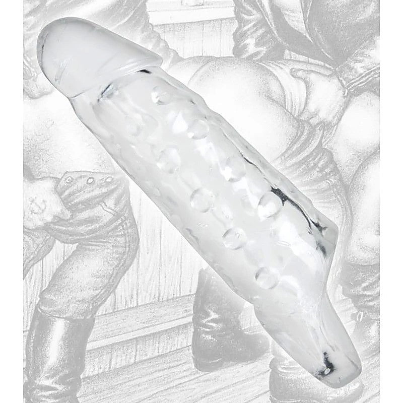 Tom of Finland Clear Realistic Cock Enhancer Sheath - Pumps, Extenders and Sleeves