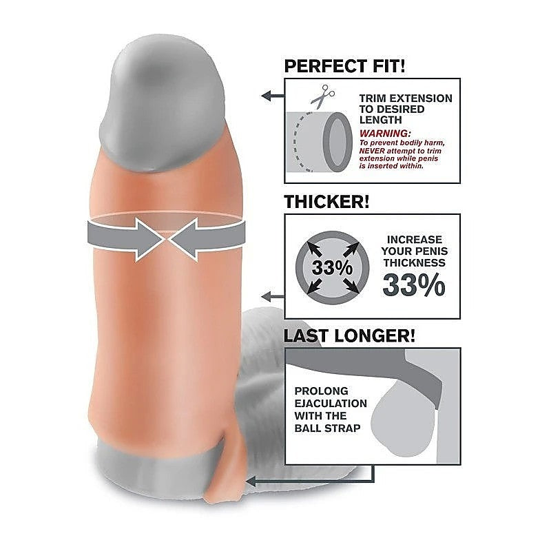 Fantasy X-Tensions Real Feel Penis Enhancer Xl - Pumps, Extenders and Sleeves