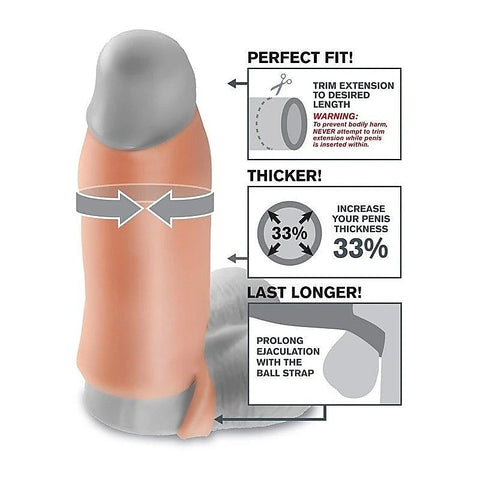Fantasy X-Tensions Real Feel Penis Enhancer Xl - Pumps, Extenders and Sleeves