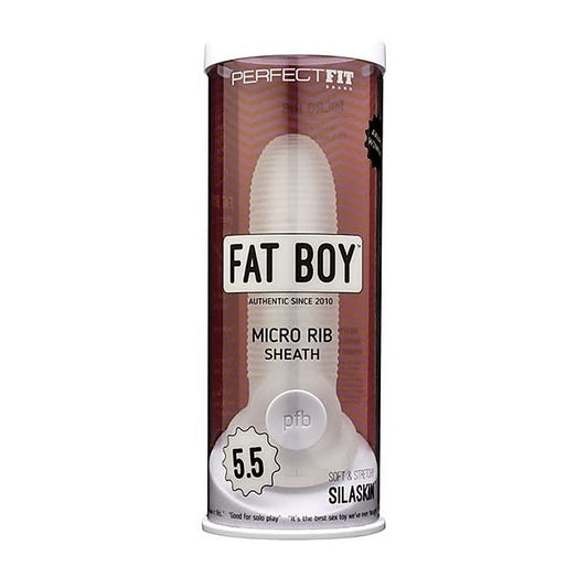 Fat Boy Micro Ribbed Sheath By Perfect Fit - Penis Sleeves and Extenders