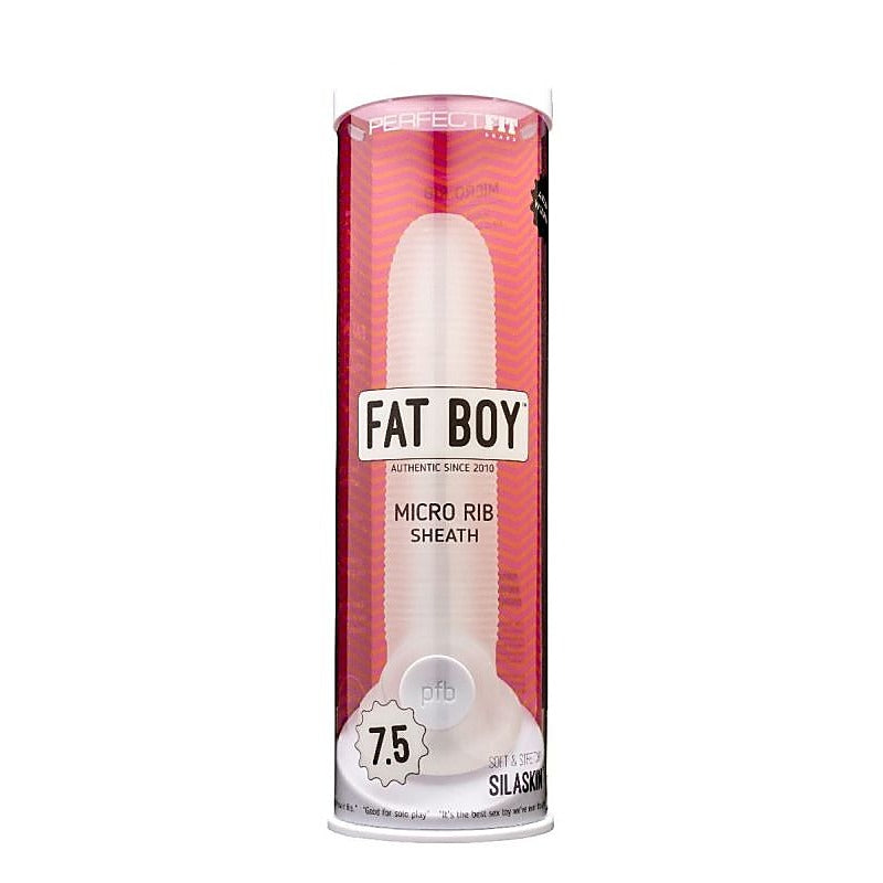 Fat Boy Micro Ribbed Sheath By Perfect Fit - Penis Sleeves and Extenders