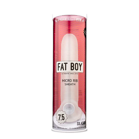 Fat Boy Micro Ribbed Sheath By Perfect Fit - Penis Sleeves and Extenders