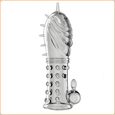 Vibrating Crystal Penis Sleeve By Bdstyle - Pumps, Extenders and Sleeves