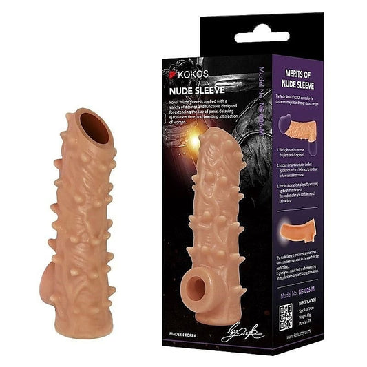 Nude Realistic Penis Sleeve 6 Medium By Kokos - Pumps, Extenders and Sleeves