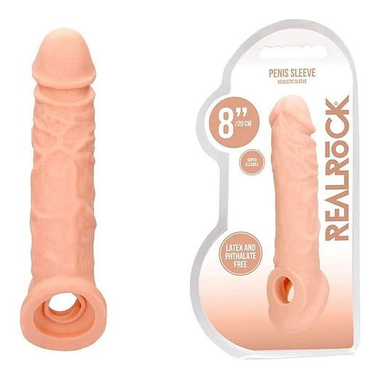 REALROCK 8'' Realistic Penis Extender with Ring