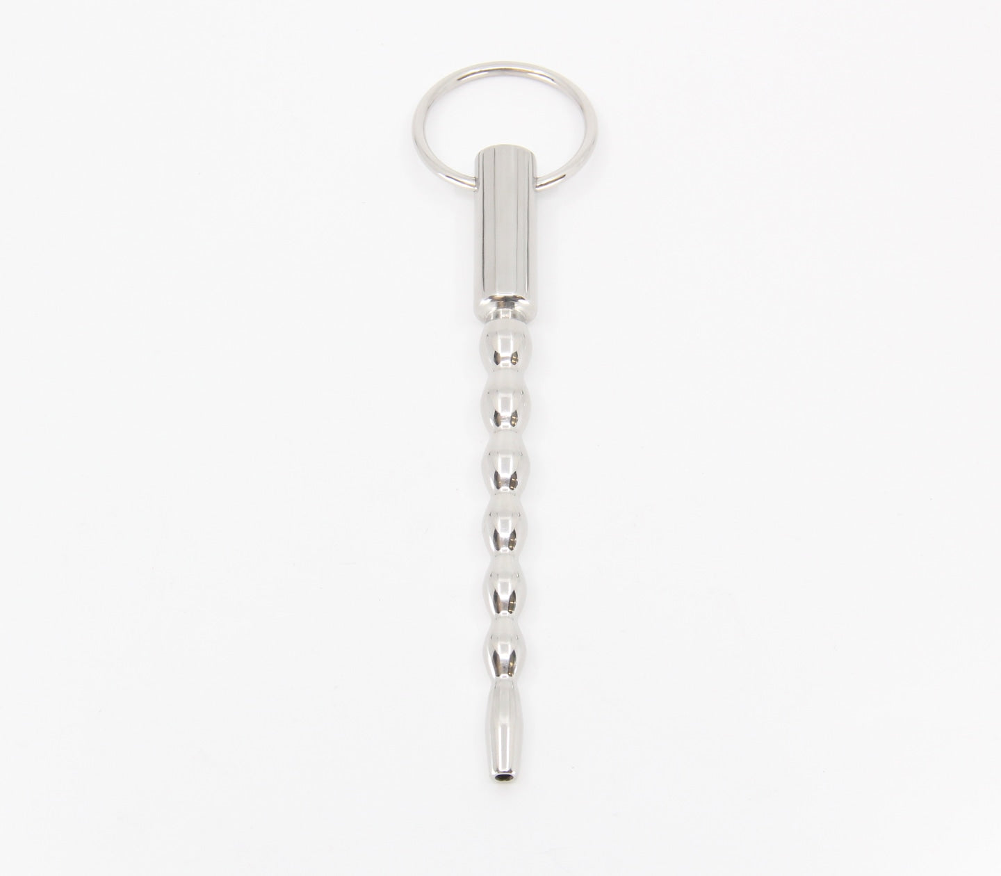 Love In Leather Stepped Ripple Penis Plug With Ring - - Urethral Sounds