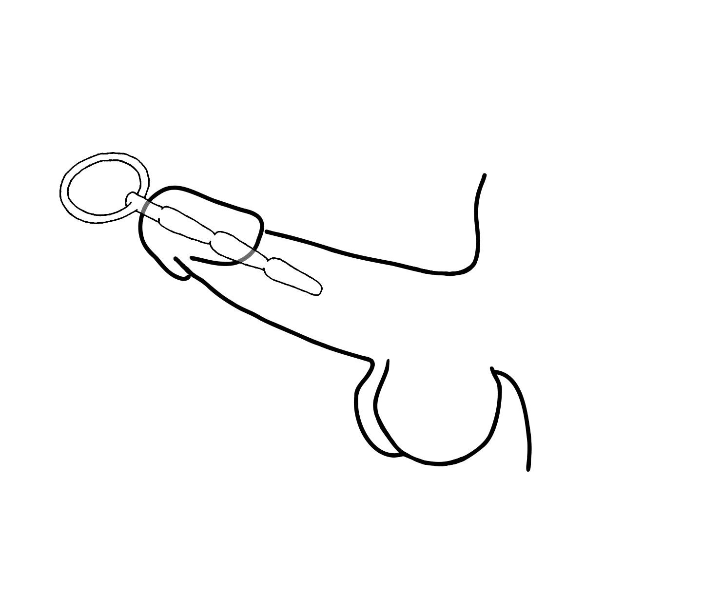 Love In Leather Solid Ridged Penis Plug With Ring - - Urethral Sounds