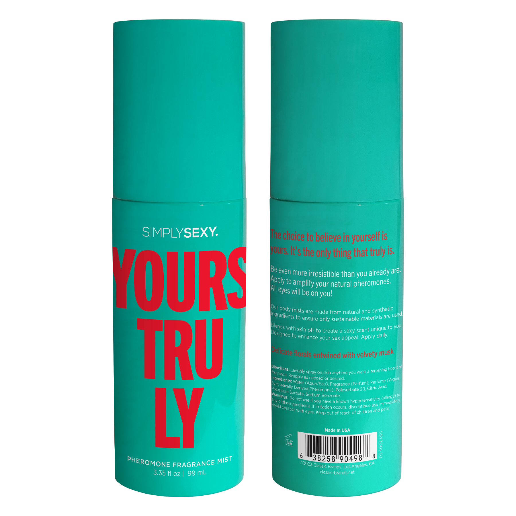 Classic Brands Simply Sex Pheromone Fragrance Body Mist - Yours Truly - Sex Pheromones and Perfumes