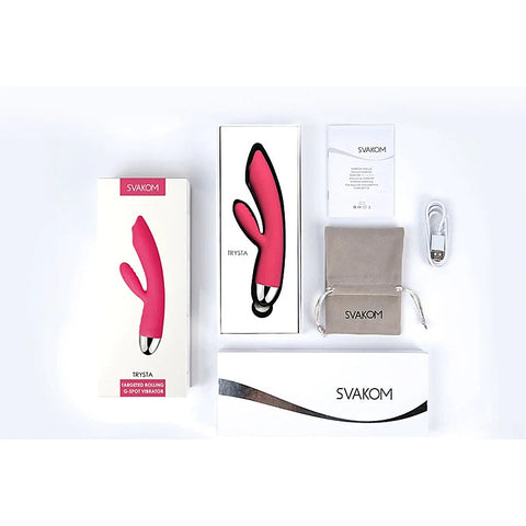 Svakom Trysta Rabbit Vibrator with G-spot Ball - Rabbit Vibrators