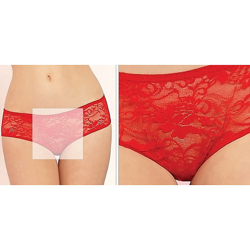 Lace Boyshorts Open Crotch & Ruffles By Seven 'Til Midnight - Bras and Bra Sets