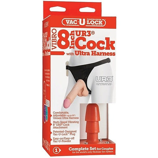 Vibrating 8 Ur3 Cock Set 1 By Doc Johnson - Strap On Sextoys