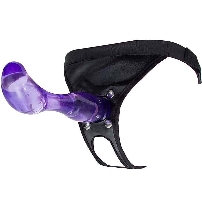 Lucid Dreams Vac-U-Lock Harness And Dong By Doc Johnson - Waterproof Vibrators