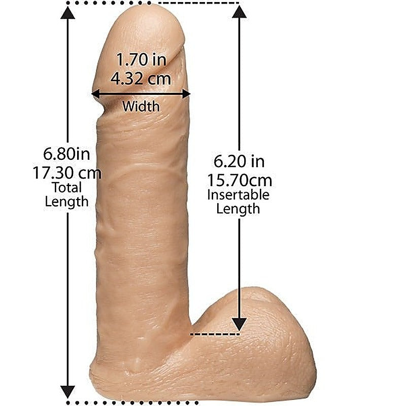 E-Z Rider With Vac-U-Lock 6" Realistic By Doc Johnson - Strap On Sextoys