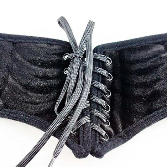 Vibrating Corsette Strap On Black - Strap On Sextoys