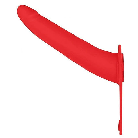 Ouch Hollow Curved Strap-On Red By Shots Toys - Strap On Sextoys