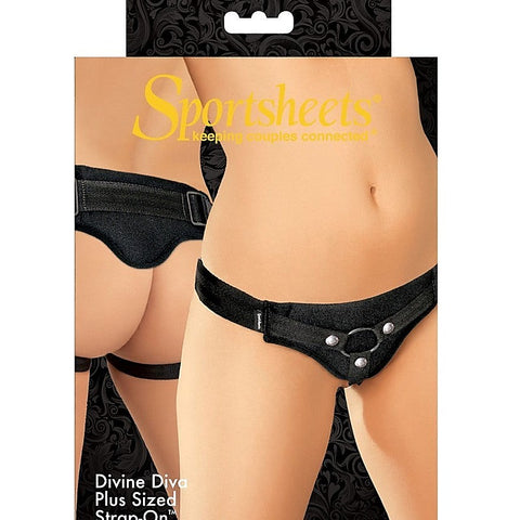 Divine Diva Plus Sized Strap On By Sportsheets - Strap On Sextoys