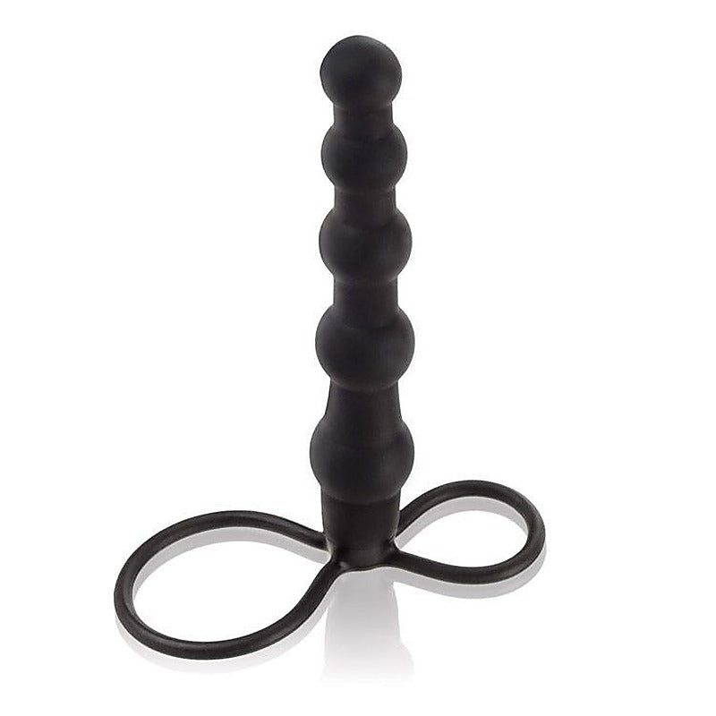 Silicone Beaded Double Rider Anal Beads - Strap On Sextoys