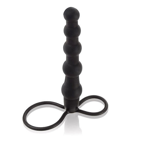 Silicone Beaded Double Rider Anal Beads - Strap On Sextoys