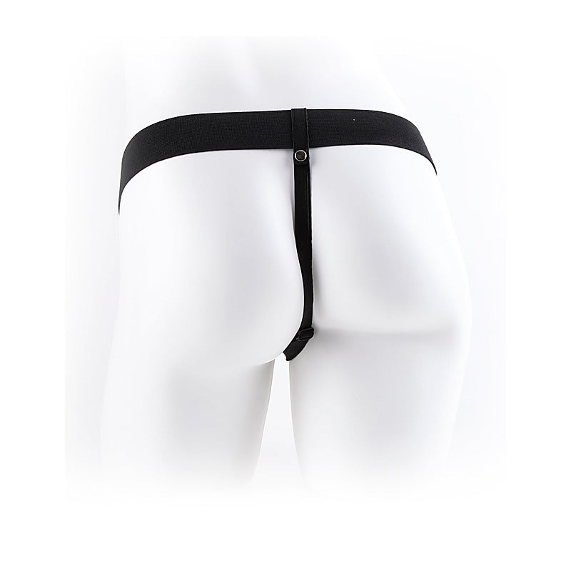 Fetish Fantasy 7 Inch Vibrating Hollow Strap-On With Ball - Strap On Sextoys