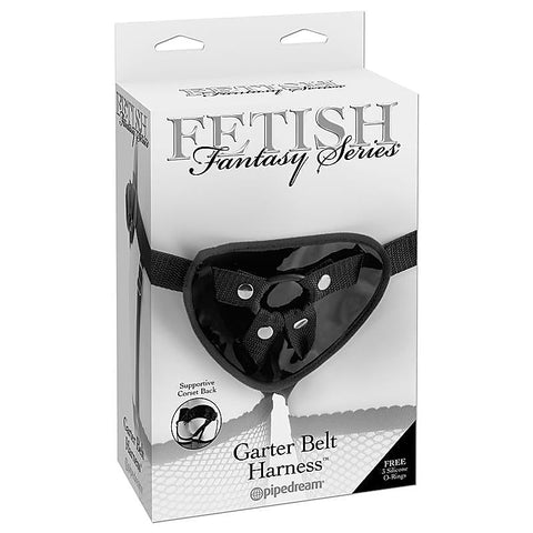 Fetish Fantasy Series Strap-On Garter Belt Harness Set - Strap On Sextoys