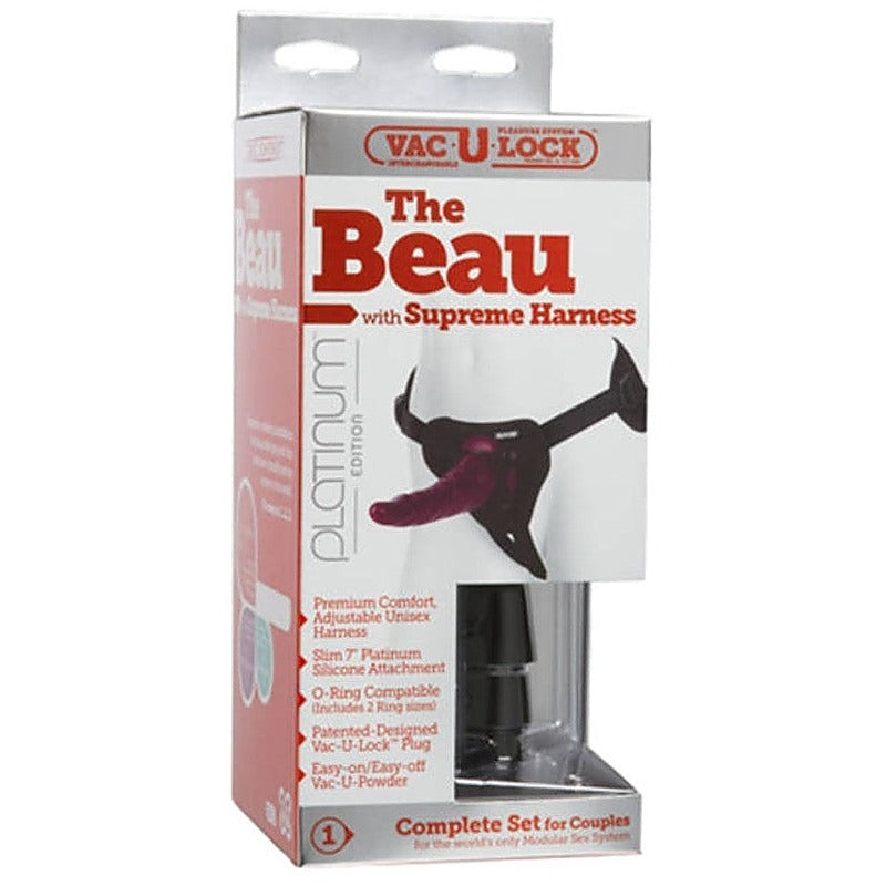 The Beau With Supreme Harness By Doc Johnson - Strap On Sextoys
