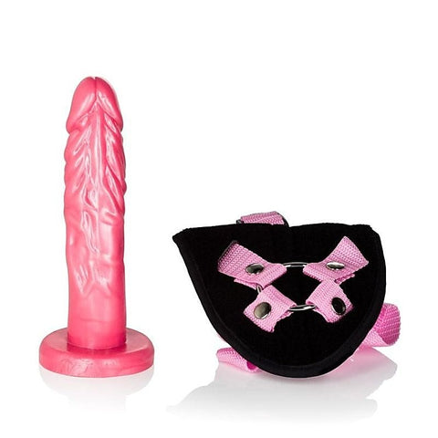 Shane's World Pink Harness with Stud by California Exotics - Strap On Sextoys