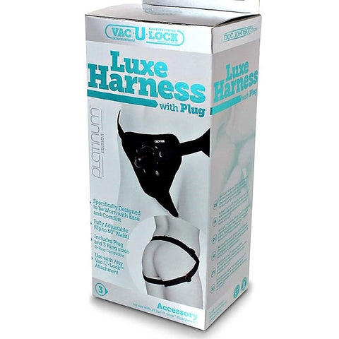 Luxe Harness With Plug Vac-U-Lock By Doc Johnson - Strap On Sextoys