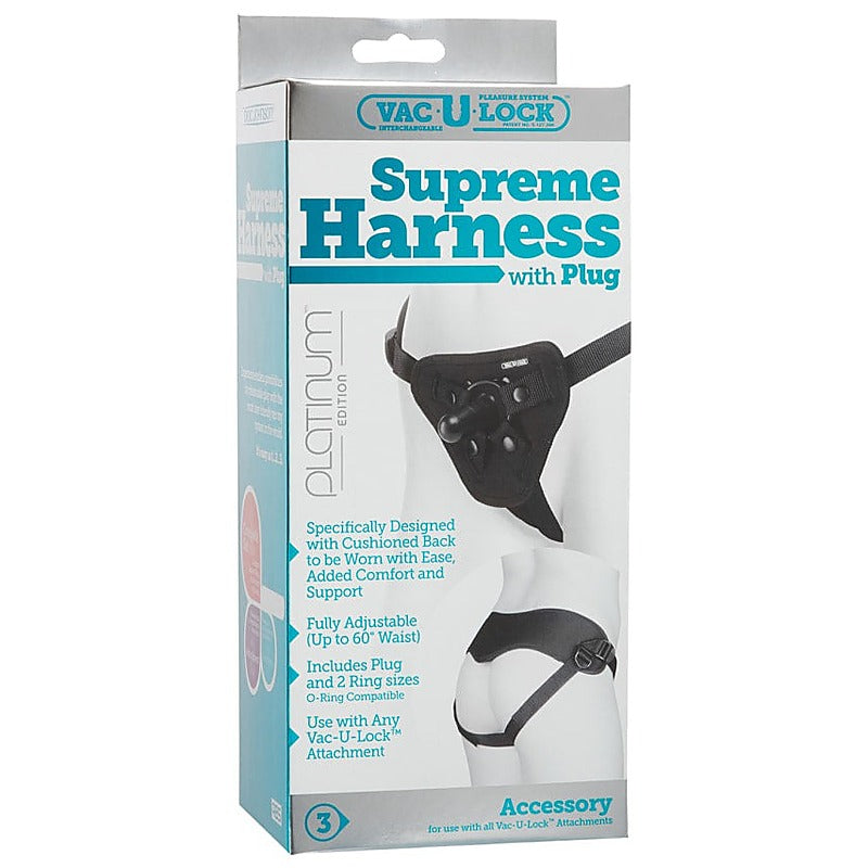 Vac-U-Lock Platinum Supreme Harness With Plug By Doc Johnson - Strap On Sextoys