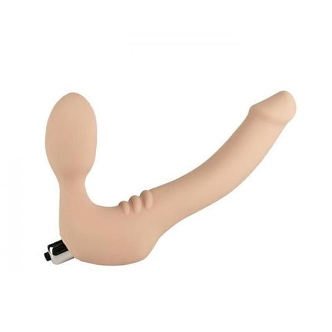 Simply Strapless Medium Vibrating Silicone Strap On - Love Eggs and Kegel Exercisers