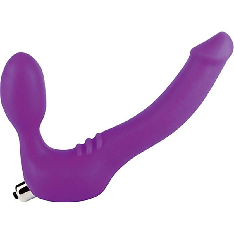 Simply Strapless Medium Vibrating Silicone Strap On - Love Eggs and Kegel Exercisers