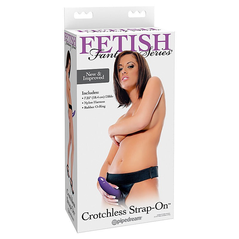 Fetish Fantasy Crotchless Strap-On With Dildo - Strap On Sextoys