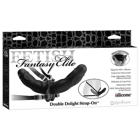 Fetish Fantasy Elite Double Delight Strap-On Dildo - Strap On Sextoys