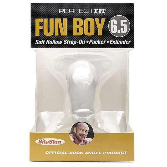 Fun Boy 6.5 Inch Soft Hollow Strap-On By Perfect Fit - Strap On Sextoys