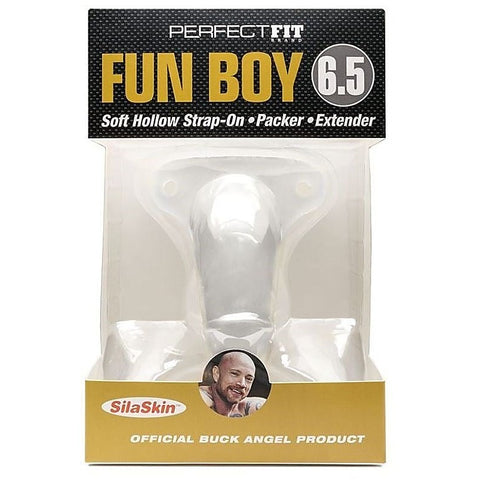 Fun Boy 6.5 Inch Soft Hollow Strap-On By Perfect Fit - Strap On Sextoys