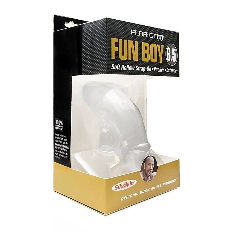 Fun Boy 6.5 Inch Soft Hollow Strap-On By Perfect Fit - Strap On Sextoys
